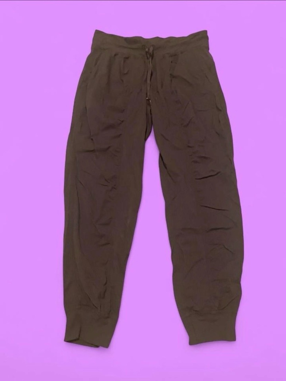 lululemon brown studio size 10 joggers